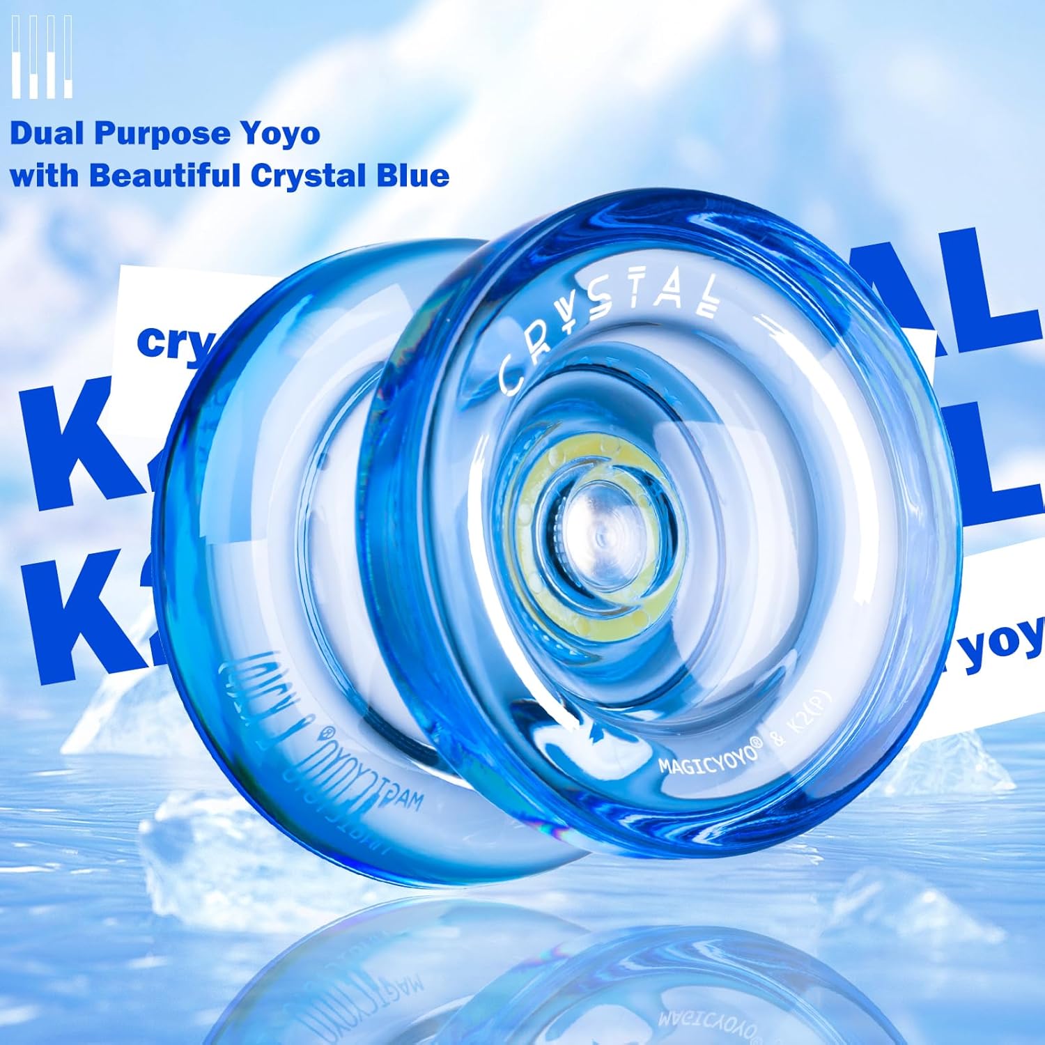 YOSTAR Crystal Yoyo K2 Responsive Yoyo for Kids, Trick Yoyo Professional Yoyo for Beginners